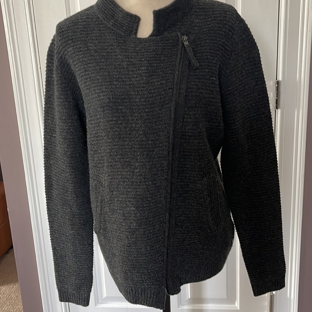 Marco Polo 100% Lambswool Zipper up Sweater